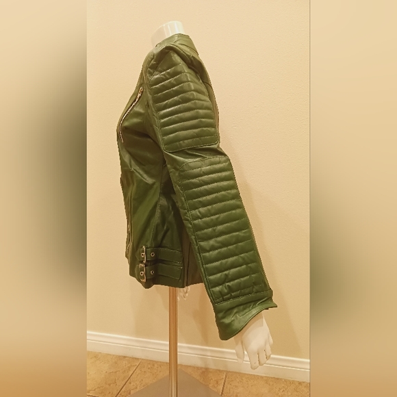 Women Genuine Leather Jacket Motorcycle size XXL - Picture 5 of 11